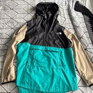The North Face Black and Turquoise Jacket